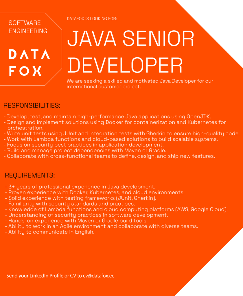 Java senior developer 2024