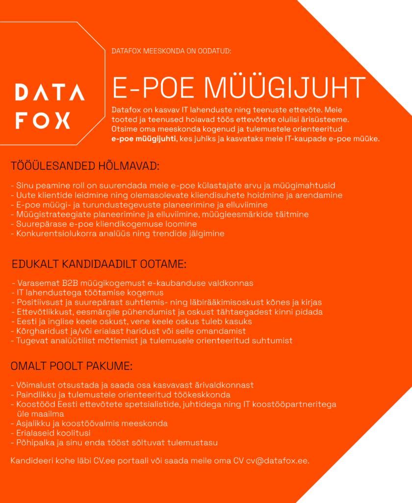 e-poe muugijuht