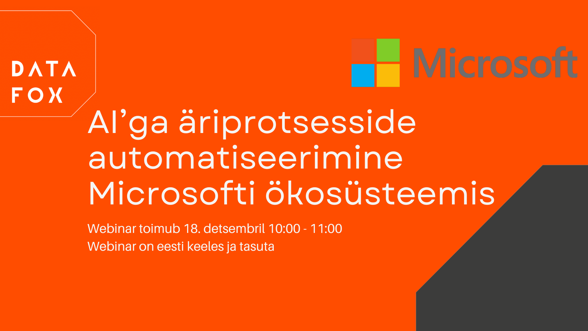 AI’ga äriprotsesside automatiseerimine Microsofti ökosüsteemis